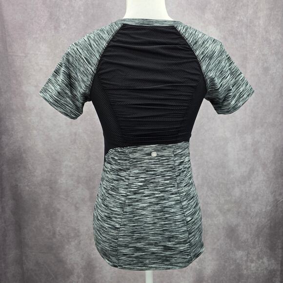 Soybu Gray Black Activewear Sportswear Performance Tshirt Top Extra Small XS - Picture 2 of 6